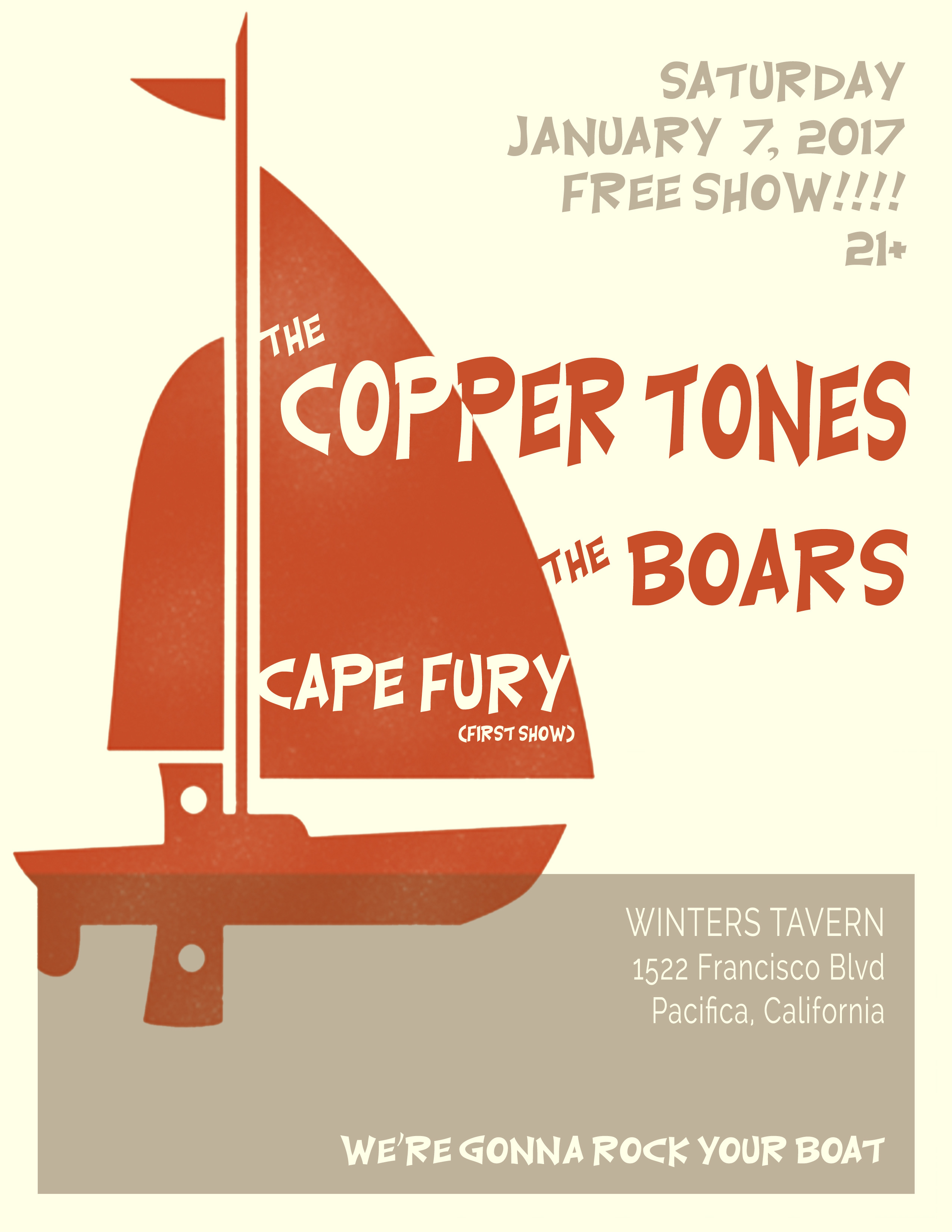 Show poster: Cape Fury at The Winters