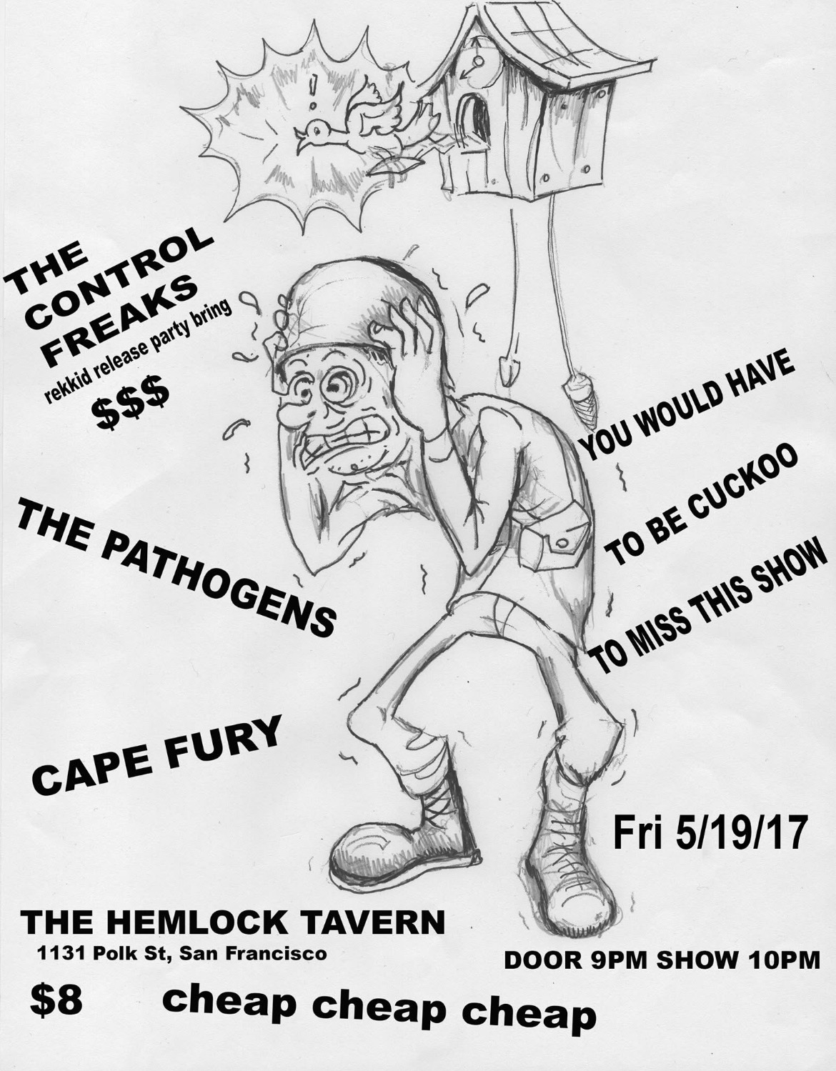 Show poster: Cape Fury at The Hemlock Tavern